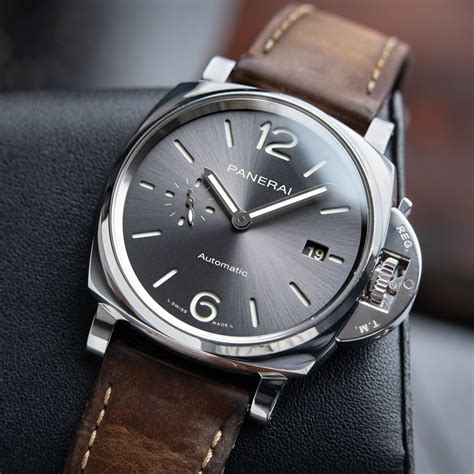 gray sunbirst dial panerai|panerai luminor due 42mm review.